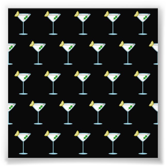 Martini liebt Cocktail Glass Barkeeper Alkohol Fotodruck (Vorne)