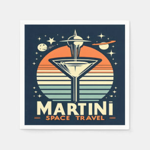 Martini-Logos für Raumfahrten Serviette