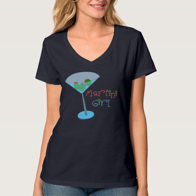 Martini-Mädchen T-Shirt (Vorderseite)