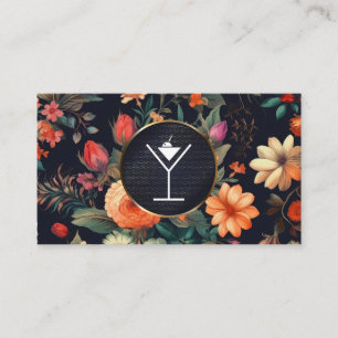 Martini / Mixology Blumenuntergrund Visitenkarte