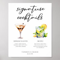 Martini Mojito Signature Cocktails Hochzeitsmenü