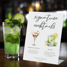 Martini Mojito Signature Cocktails Hochzeitsmenü