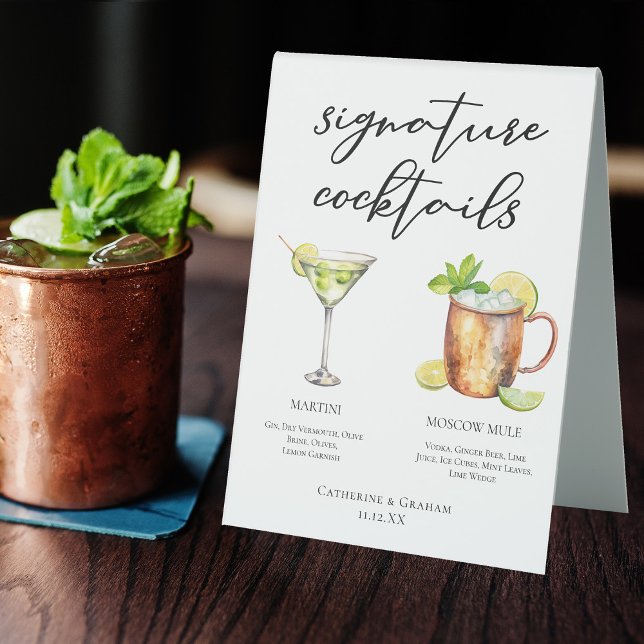 Martini Moskauer Mule Signature Cocktails Menü Tischaufsteller (Von Creator hochgeladen)