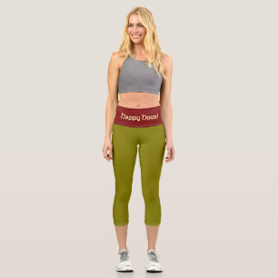 "MARTINI OLIVE" Maßgeschneiderte Capri-Hose mit ho Capri Leggings