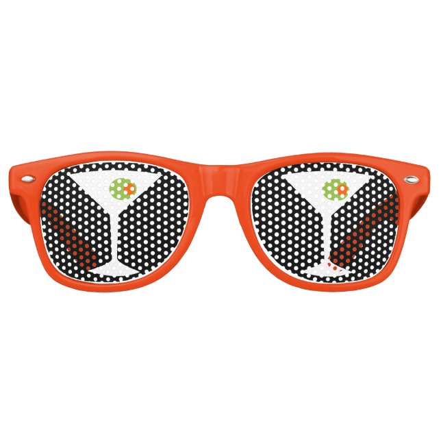 Martini Party Shades (schwarz) Sonnenbrille (Vorderseite)