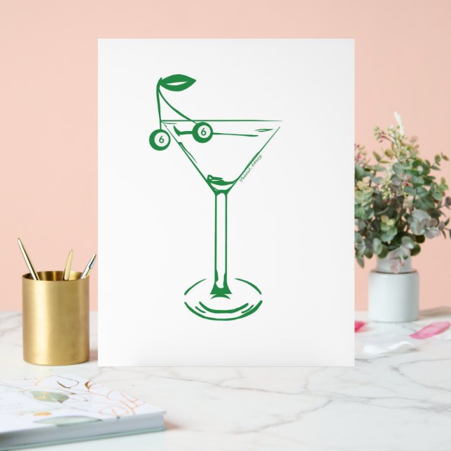 Martini Poster Print (Hochzeit)