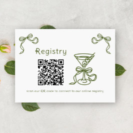 Martini-QR-Brautparty Begleitkarte