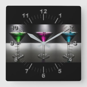 Martini Quadratische Wanduhr