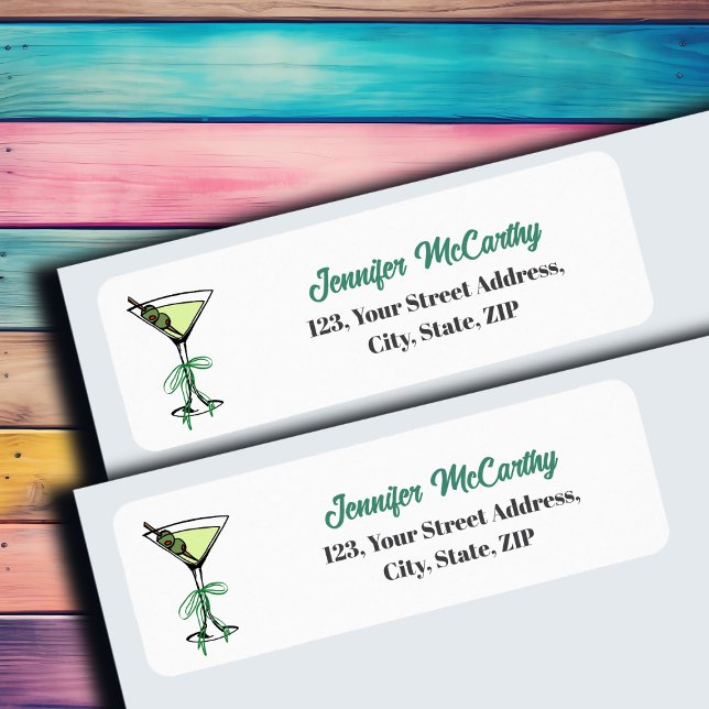 Martini Return Address Label (Von Creator hochgeladen)