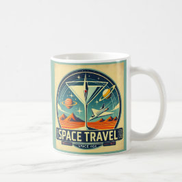 Martini Space Travel 1957 New World Logo Kaffeetasse