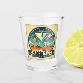 Martini Space Travel 1957 New World Logo Schnapsglas