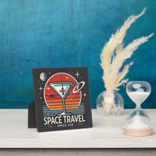 Martini Space Travel 1957 Space Age Logo Fotoplatte