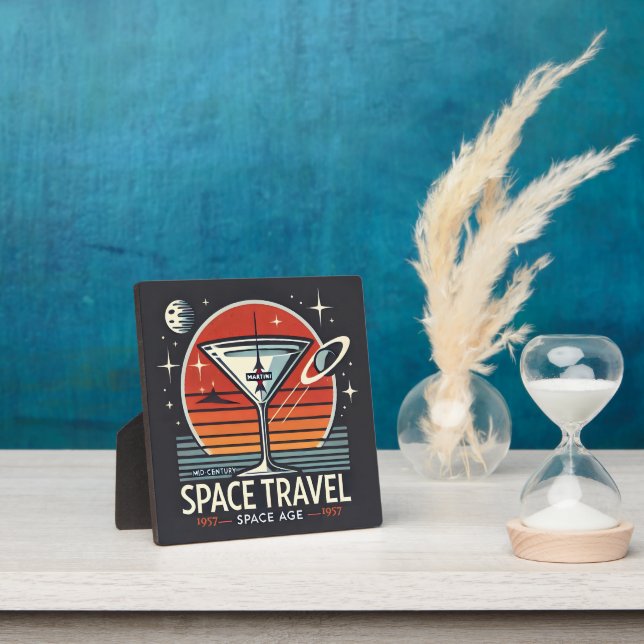 Martini Space Travel 1957 Space Age Logo Fotoplatte (InSitu)