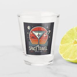 Martini Space Travel 1957 Space Age Logo Schnapsglas