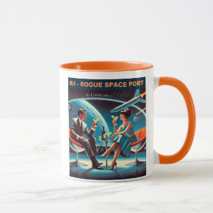 Martini Space Travel Poster Rogue Space Port Tasse
