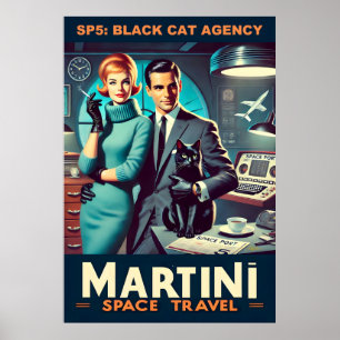 Martini Space Travel Poster SP5 : Agence de Chat N