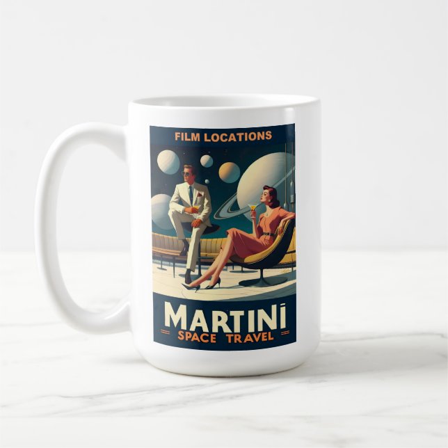 Martini Space Travel Posters Film Locations Kaffee Kaffeetasse (Links)
