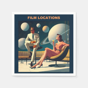 Martini Space Travel Posters Film Locations Serviette