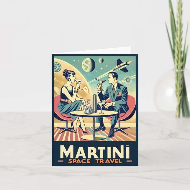 Martini Space Travel Posters Flight Crew Karte (Vorderseite)