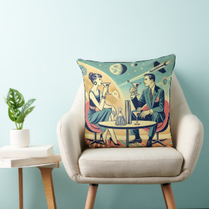 Martini Space Travel Posters Flight Crew Kissen