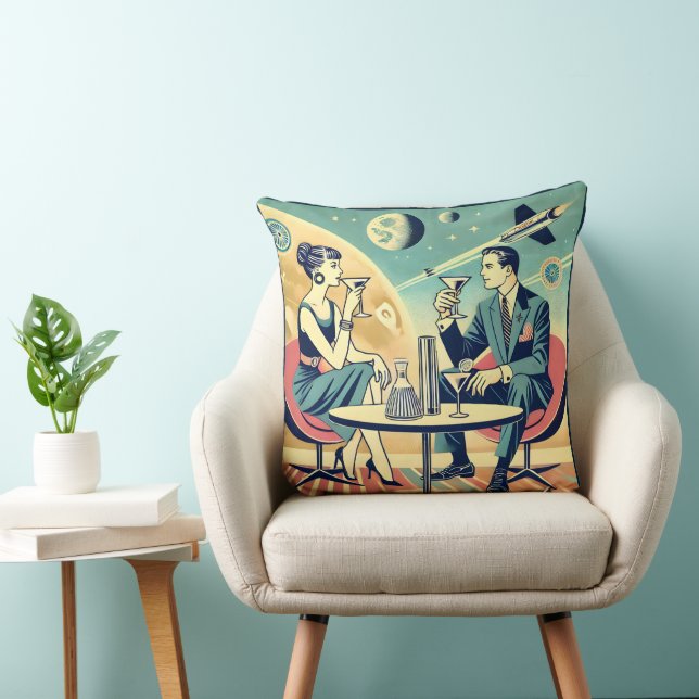 Martini Space Travel Posters Flight Crew Kissen (Stuhl )