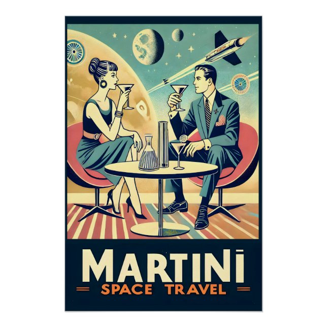 Martini Space Travel Posters Flight Crew Poster (Vorderseite)
