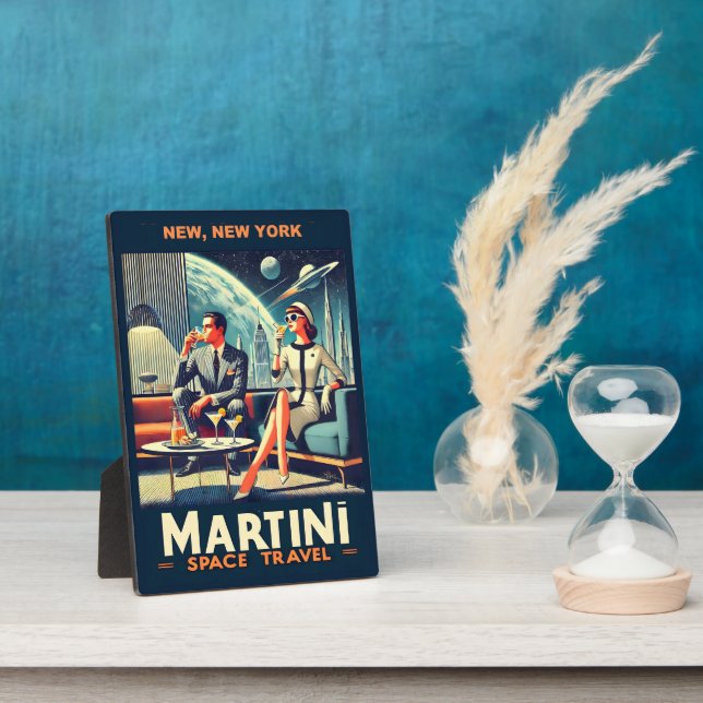 Martini Space Travel Posters New, New York Fotoplatte (Seite)