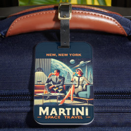 Martini Space Travel Posters New, New York Gepäckanhänger