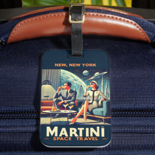 Martini Space Travel Posters New, New York Gepäckanhänger