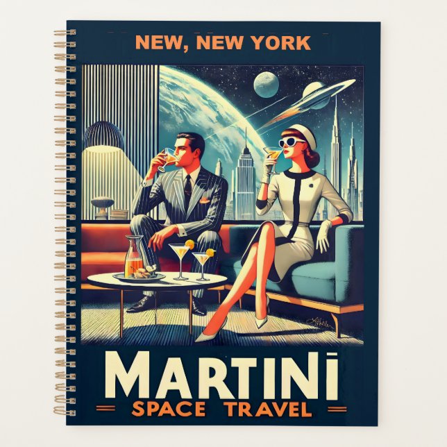 Martini Space Travel Posters New, New York Planer (Vorderseite)