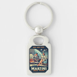 Martini Space Travel Posters New, New York Schlüsselanhänger