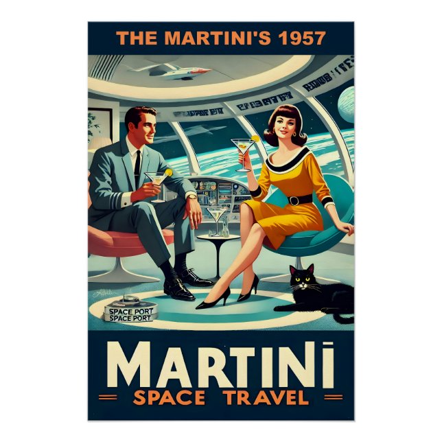 Martini Space Travel Posters The Martini's 1957 Poster (Vorderseite)