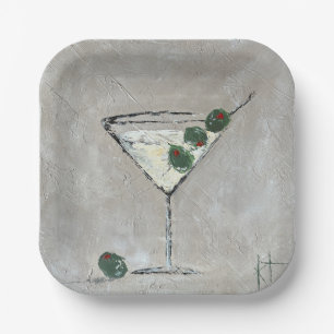 Martini Time 7" Papierplatte Pappteller