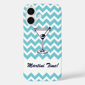 Martini Time mit Zickzack Muster iPhone 16 Hülle