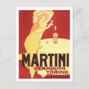 Martini Vermouth Torino Postkarte