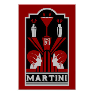 Martini vintage Art déco