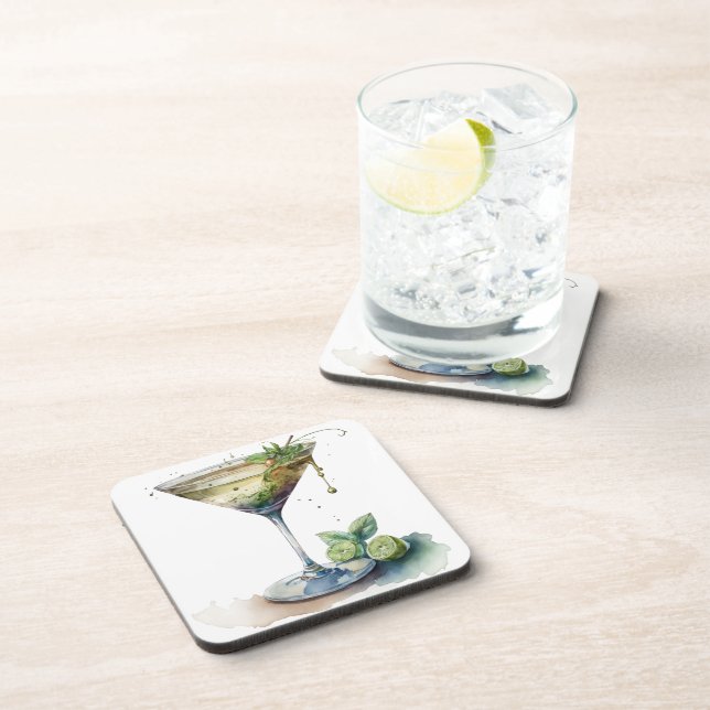 MARTINI-WASSERGLAS GETRÄNKEUNTERSETZER (Rechte Seite)