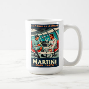 Martini Weltraum-Reiseplakat Science-Fiction-Filme Kaffeetasse