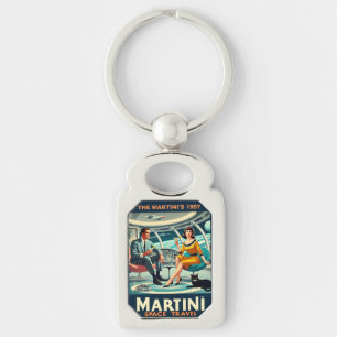 Martini Weltraum-Reiseplakate Die Martini's 1957 Schlüsselanhänger