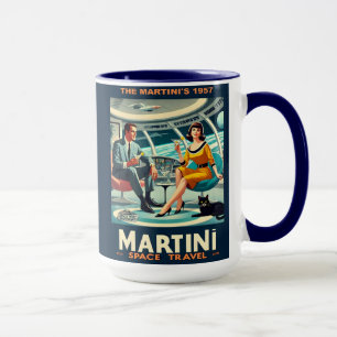 Martini Weltraum-Reiseplakate Die Martini's 1957 Tasse