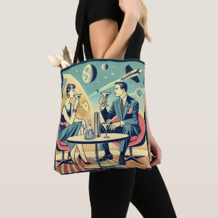 Martini Weltraum-Reiseplakate Flugpersonal Tasche