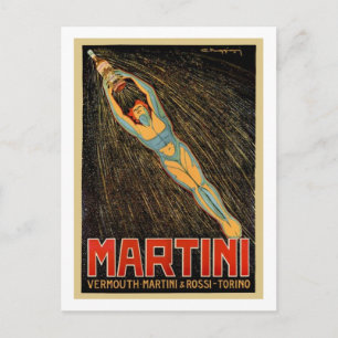 Martini Wermut Postkarte