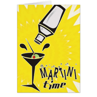 Martini-Zeit (leere Karte/fertigen) besonders an