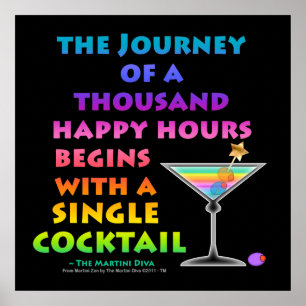 MARTINI ZEN - Affiches de voyage Happy Hour, Impr