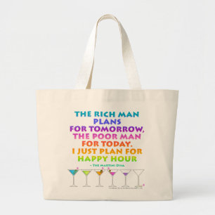 MARTINI ZEN - Plan für Happy Hour Einkaufstasche
