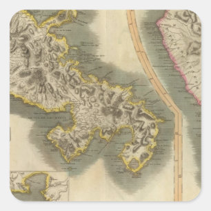 Martinico, Dominica Quadratischer Aufkleber