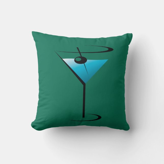 Martiniglascocktailthrow-Kissen-Wohngestaltung Kissen (Vorderseite)