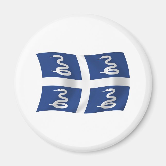 Martinique Flag Magnet (Vorne)