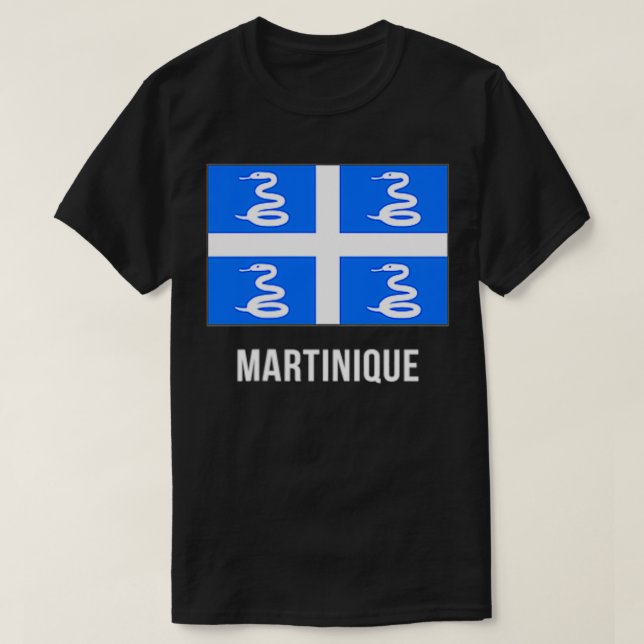 Martinique Flag Martinican T-Shirt (Design vorne)