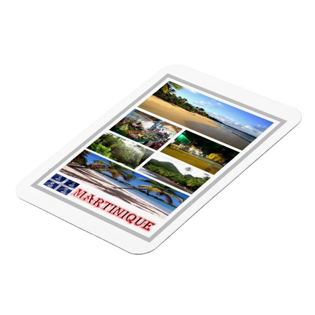 Martinique - Mosaik - Magnet (Linke Seite)
